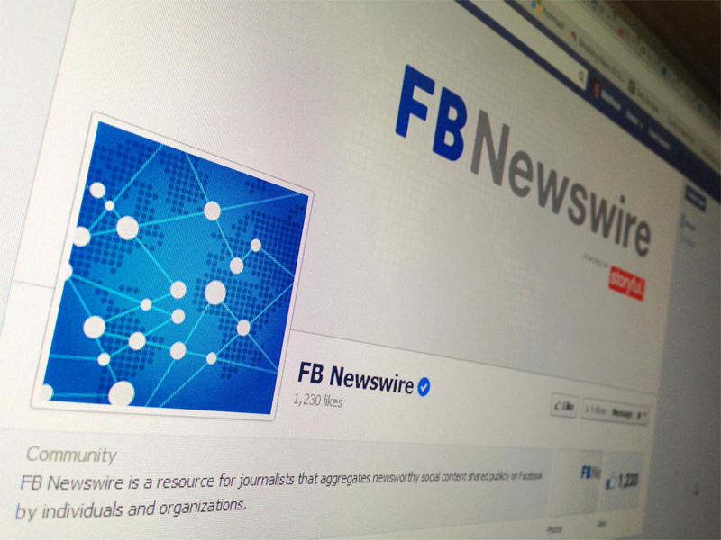 Facebook lança Newswire para transformar posts públicos em notícias